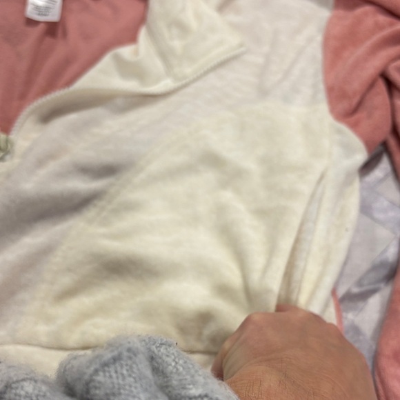 L*Space Soft Pink cream Terry track jacket - Picture 6 of 6